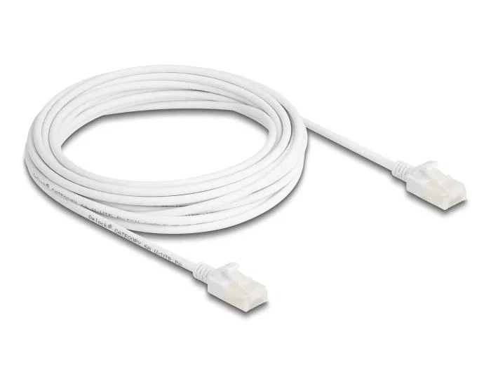 DeLOCK Cable de red RJ45 Cat.6A U/UTP Slim 5 m Blanco DeLOCK Cable de red RJ45 Cat.6A U/UTP Slim 5 m Blanco