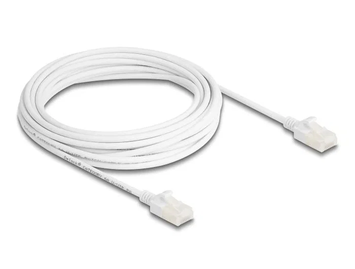 DeLOCK Cable de red Cat.6A Slim RJ45 5 m Blanco DeLOCK Cable de red Cat.6A Slim RJ45 5 m Blanco