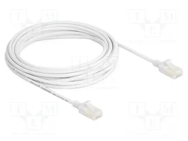 DeLOCK Cable de red Cat.6A Slim RJ45 5 m Blanco