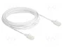 DeLOCK Cable de red Cat.6A Slim RJ45 5 m Blanco