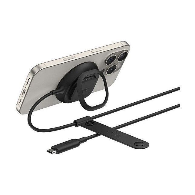 Belkin UltraCharge Ladepad Qi2 25W WIA013hqBK - Cargador Inalámbrico Rápido Compatible con iPhone, Google Pixel y AirPods