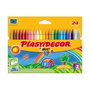Plastidecor Lápices de cera de 24 unidades, colores surtidos