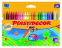 Plastidecor Lápices de cera de 24 unidades, colores surtidos