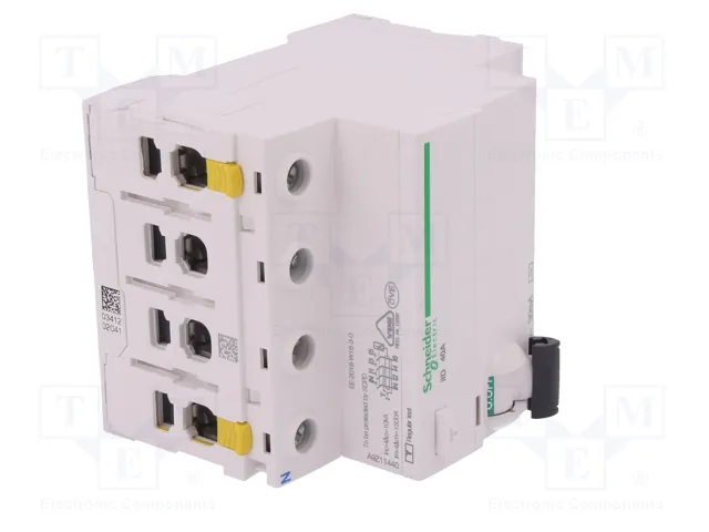 SCHNEIDER ELECTRIC Interruptor diferencial ACTI9 RCD 4 polos 40A 30mA