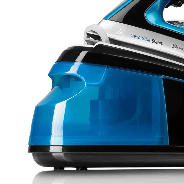 Haeger SG-22B.001A Estación de Plancha a Vapor con Suela Cerámica 2250W - 1.2L - Negro, Azul, Acero