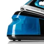 Haeger SG-22B.001A Estación de Plancha a Vapor con Suela Cerámica 2250W - 1.2L - Negro, Azul, Acero