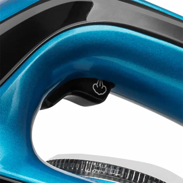 Haeger SG-22B.001A Estación de Plancha a Vapor con Suela Cerámica 2250W - 1.2L - Negro, Azul, Acero