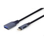 GEMBIRD Adaptador de cable USB 3.2 Gen 1 A-USB3C-OTGAF-01 USB C a USB A Gris