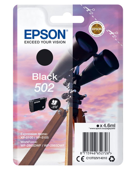 EPSON Singlepack Black 502 Ink EPSON Singlepack Black 502 Ink