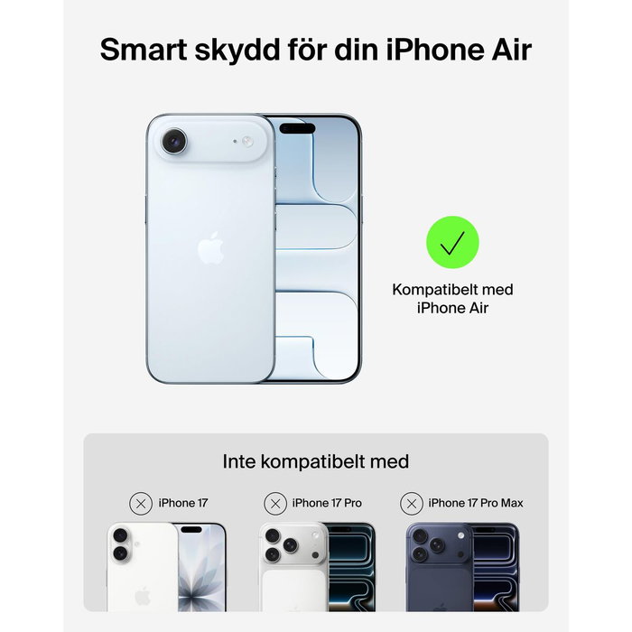 Belkin SheerForce Funda para iPhone Air (6.5") Negro