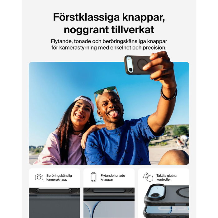 Belkin SheerForce Funda para iPhone Air (6.5") Negro