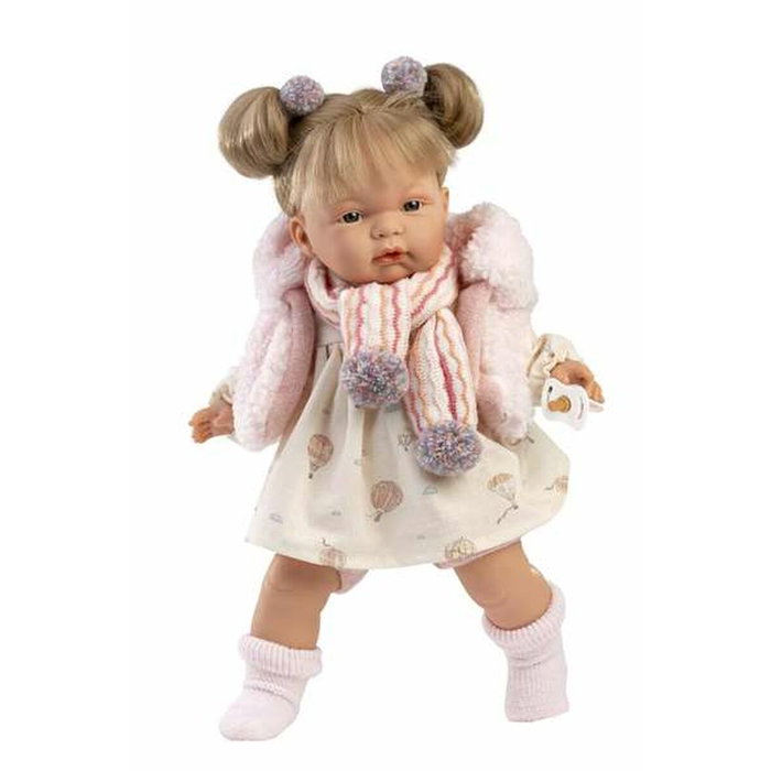 Llorens Muñeca Joelle Llorona 38 cm con cuerpo de tela y mecanismo de sonido Llorens Muñeca Joelle Llorona 38 cm con cuerpo de tela y mecanismo de sonido