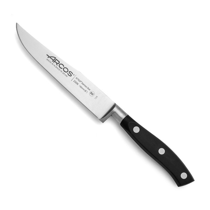 Arcos Cuchillo de Cocina Riviera 150 mm con Tecnología Bactiproof Silver de Acero Nitrum®