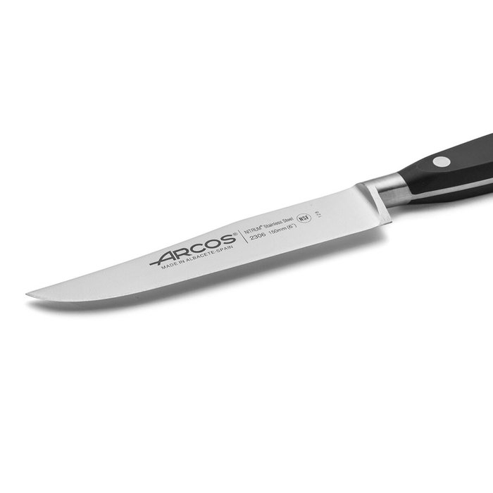 Arcos Cuchillo de Cocina Riviera 150 mm con Tecnología Bactiproof Silver de Acero Nitrum®