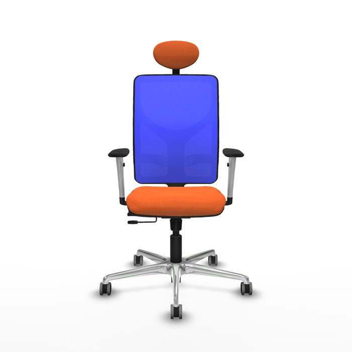 PIQUERAS Y CRESPO Silla de oficina Motilla con mecanismo Sincro/Traslack, Naranja y Azul PIQUERAS Y CRESPO Silla de oficina Motilla con mecanismo Sincro/Traslack, Naranja y Azul