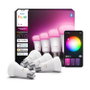 Philips Hue White and Color Ambiance Pack de 4 Bombillas LED E27 A60 6W