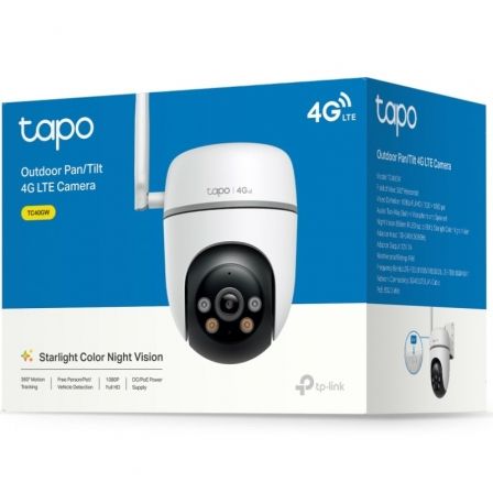 TP-Link Tapo TC40GW Cámara 4G LTE Exterior 360° 1080P Visión Nocturna Color IP66