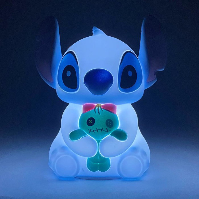 Enesco Lámpara Táctil Disney Stitch con Scrump - Encendido por Toque - Colección Oficial