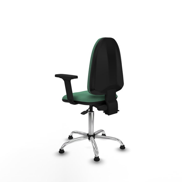 PIQUERAS Y CRESPO Silla de oficina Aýna Verde esmeralda con mecanismo Asincro