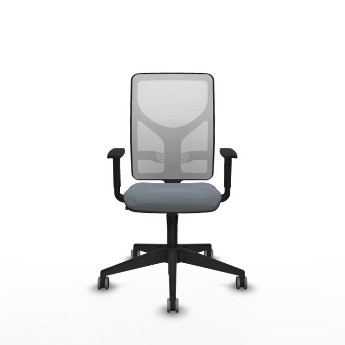 PIQUERAS Y CRESPO Silla de oficina Motilla Gris y Blanca con Mecanismo Sincro PIQUERAS Y CRESPO Silla de oficina Motilla Gris y Blanca con Mecanismo Sincro
