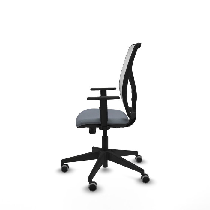 PIQUERAS Y CRESPO Silla de oficina Motilla Gris y Blanca con Mecanismo Sincro PIQUERAS Y CRESPO Silla de oficina Motilla Gris y Blanca con Mecanismo Sincro