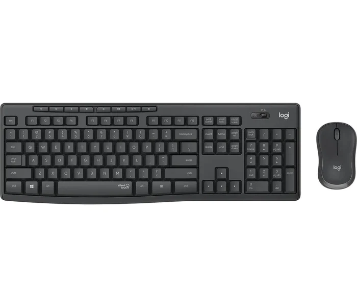 Logitech MK295 Silent Combo de Teclado AZERTY Francés y Ratón Inalámbrico Grafito