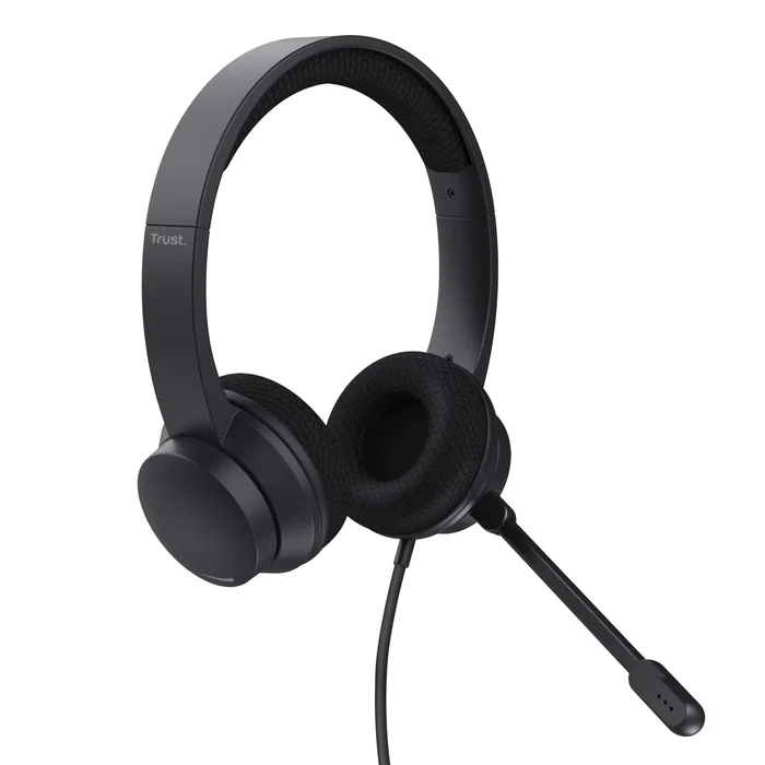Trust HS-260 Auriculares USB con Micrófono con Cancelación de Ruido Negro Trust HS-260 Auriculares USB con Micrófono con Cancelación de Ruido Negro