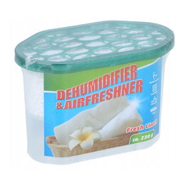 Ohm Deshumidificador 2 en 1 Ambientador, 230 g, Aromas Surtidos, 15 x 8,5 x 10,5 cm