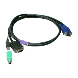Level One ACC-3201 Cable KVM USB+PS/2 y VGA 1,8 m