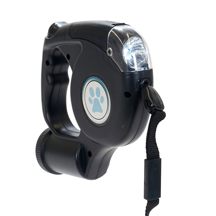 Mascow Correa Extensible 3 en 1 con Luz LED y 5m, Plástico ABS y Poliéster, Gris/Negro, 17x16x5 cm (Set de 12)