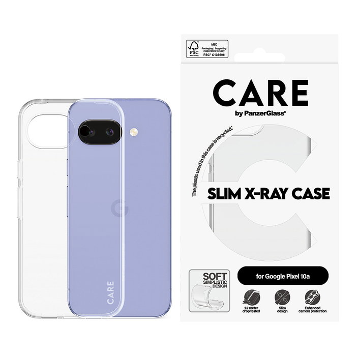 PanzerGlass CARE X-Ray Case para Google Pixel 10a 5G - Transparente