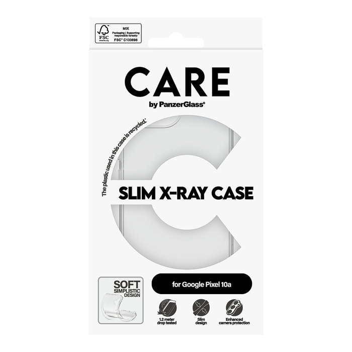 PanzerGlass CARE X-Ray Case para Google Pixel 10a 5G - Transparente