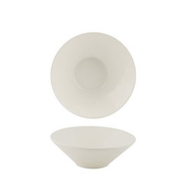 Summa Bol Conico Vajilla de Vitroporcelana - Diámetro 20.5 cm, 60 cl, Color Marfil, Modelo Modern (Set de 6)