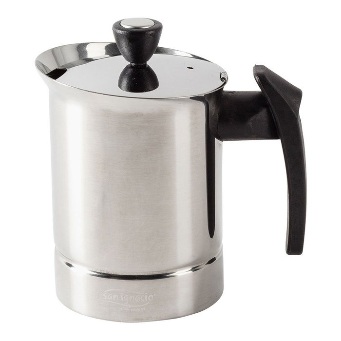San Ignacio Cafetera sg-3593 Acero Inoxidable 6 Tazas Inducción Vitrocerámica Gas Acabado Brillante