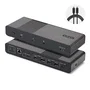 StarTech Thunderbolt 5 Universal Docking Station con 4 Monitores y 140W PD, Negro/Gris