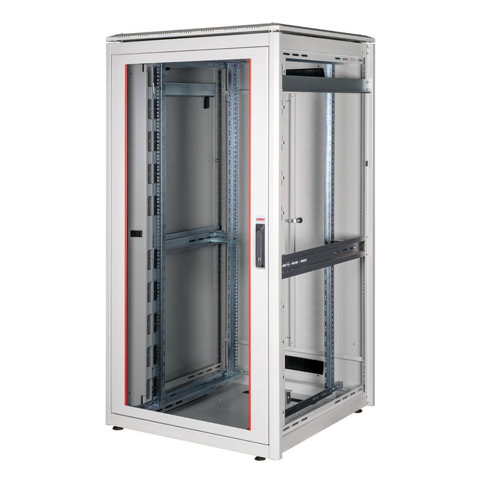 ROLINE Bastidor Rack de Red 19 Pulgadas (48.3 cm) 32U 800x800 mm Gris, Máx. 600 kg, Puerta de Vidrio, Patas Ajustables, IP20, Código 26.21.0058