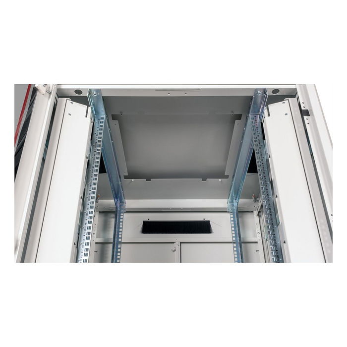 ROLINE Bastidor Rack de Red 19 Pulgadas (48.3 cm) 32U 800x800 mm Gris, Máx. 600 kg, Puerta de Vidrio, Patas Ajustables, IP20, Código 26.21.0058