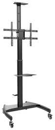 AISENS Soporte de Suelo ECO con Ruedas y Manivela para TV/Monitor 37-70 Pulgadas 50kg Negro