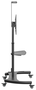 AISENS Soporte de Suelo ECO con Ruedas y Manivela para TV/Monitor 37-70 Pulgadas 50kg Negro