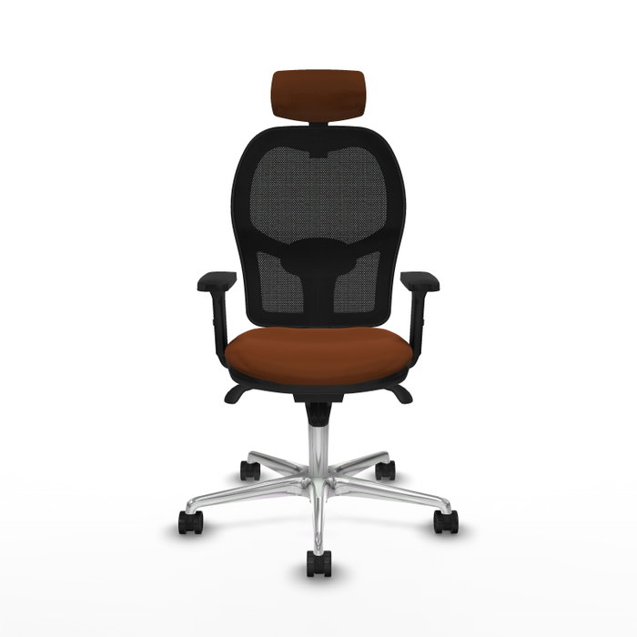 PIQUERAS Y CRESPO Silla de oficina Jorquera con mecanismo Sincro, Marrón y Negro PIQUERAS Y CRESPO Silla de oficina Jorquera con mecanismo Sincro, Marrón y Negro