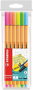 Stabilo Point 88 Colores Neón Surtidos, Pack de 6