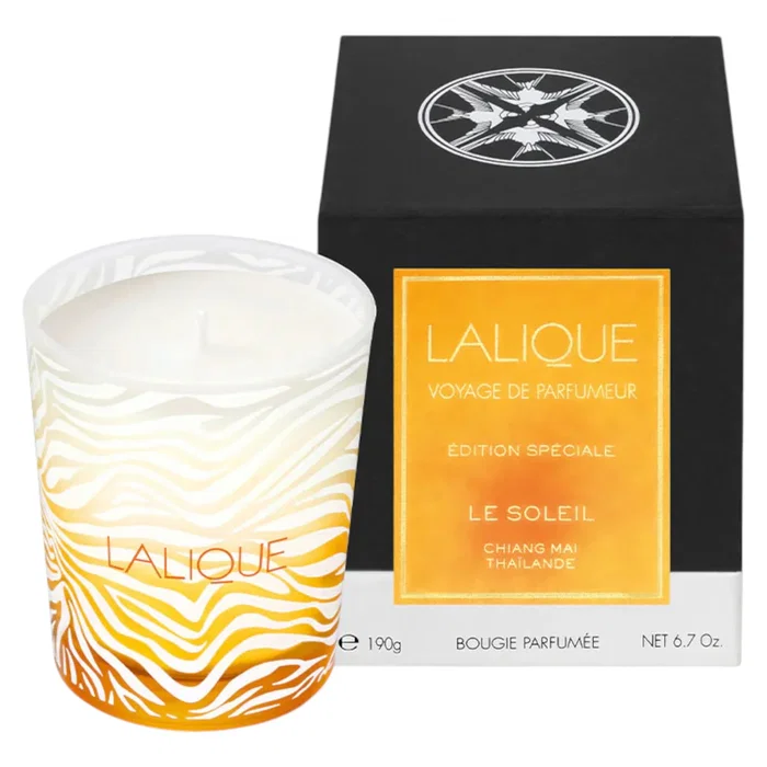 Lalique Le Soleil Chiang Mai Thailande Vela aromática 190g