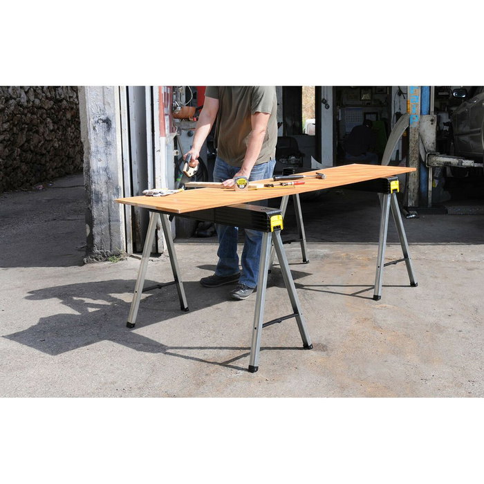 Stanley Par de Caballetes Plegables con Patas de Aluminio