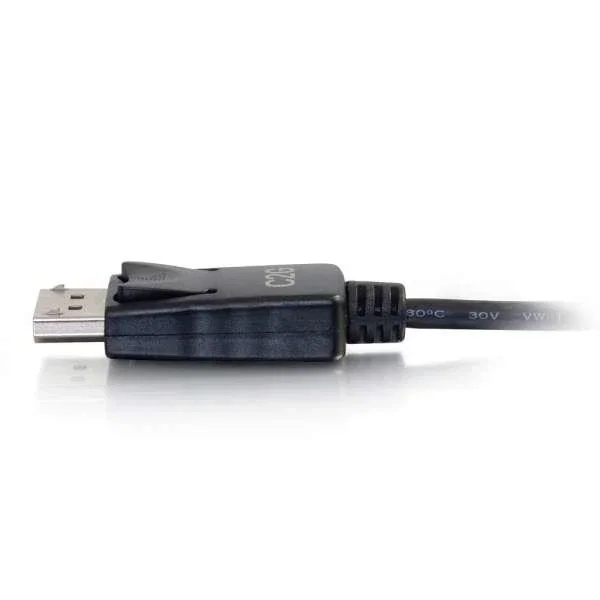 C2G Adaptador Cable USB-C a DisplayPort 4K 30Hz, 1.8m (6ft) Negro, Plug & Play, 80542