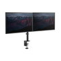 StarTech.com Brazo Doble Monitor Escritorio Abrazadera VESA 32" 8 kg Negro Aluminio Articulado