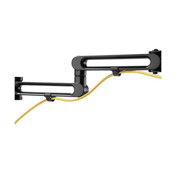 StarTech.com Brazo Doble Monitor Escritorio Abrazadera VESA 32" 8 kg Negro Aluminio Articulado