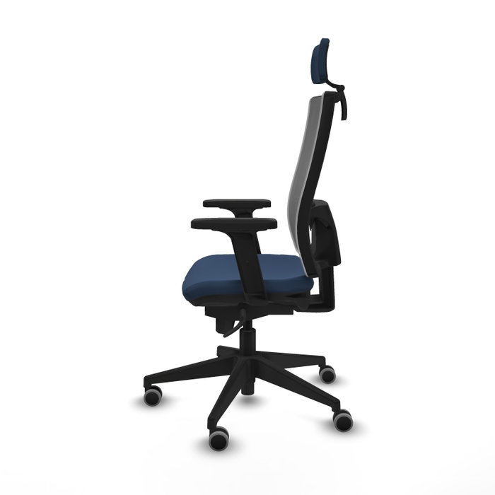 PIQUERAS Y CRESPO Silla de oficina Horna Azul marino y Gris PIQUERAS Y CRESPO Silla de oficina Horna Azul marino y Gris