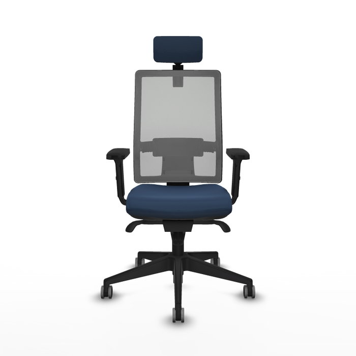 PIQUERAS Y CRESPO Silla de oficina Horna Azul marino y Gris PIQUERAS Y CRESPO Silla de oficina Horna Azul marino y Gris