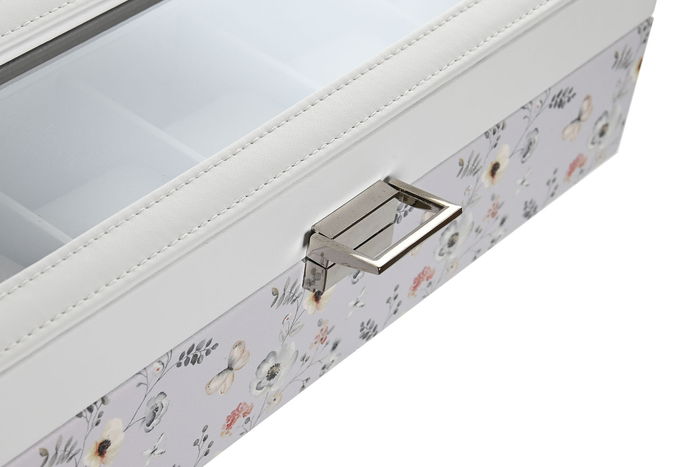 DKD Home Decor Relojero Tradicional Rosa Palo Azul 11 x 9 x 33 cm (2 Unidades)