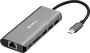 Sandberg Estación de acoplamiento USB-C 136-18 HDMI+LAN+SD+USB 100W Gris